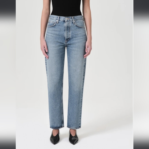 Agolde 90s high rise pinch waist Navigate 28 NWT - Picture 1 of 9